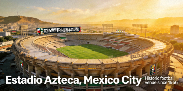 墨西哥城Azteca体育场 - 历史悠久的足球场馆，将承办2026世界杯小组赛