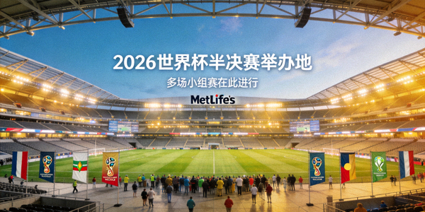 纽约MetLife体育场 - 2026世界杯半决赛及多场小组赛举办地
